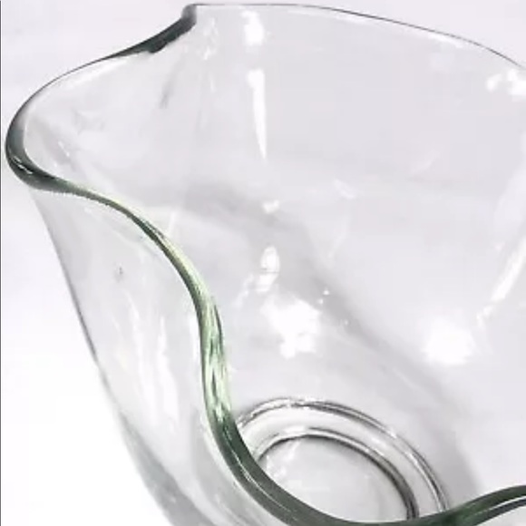 🔥Large Glass Wavy Serving Mixing Salad Bowl… - Picture 4 of 7